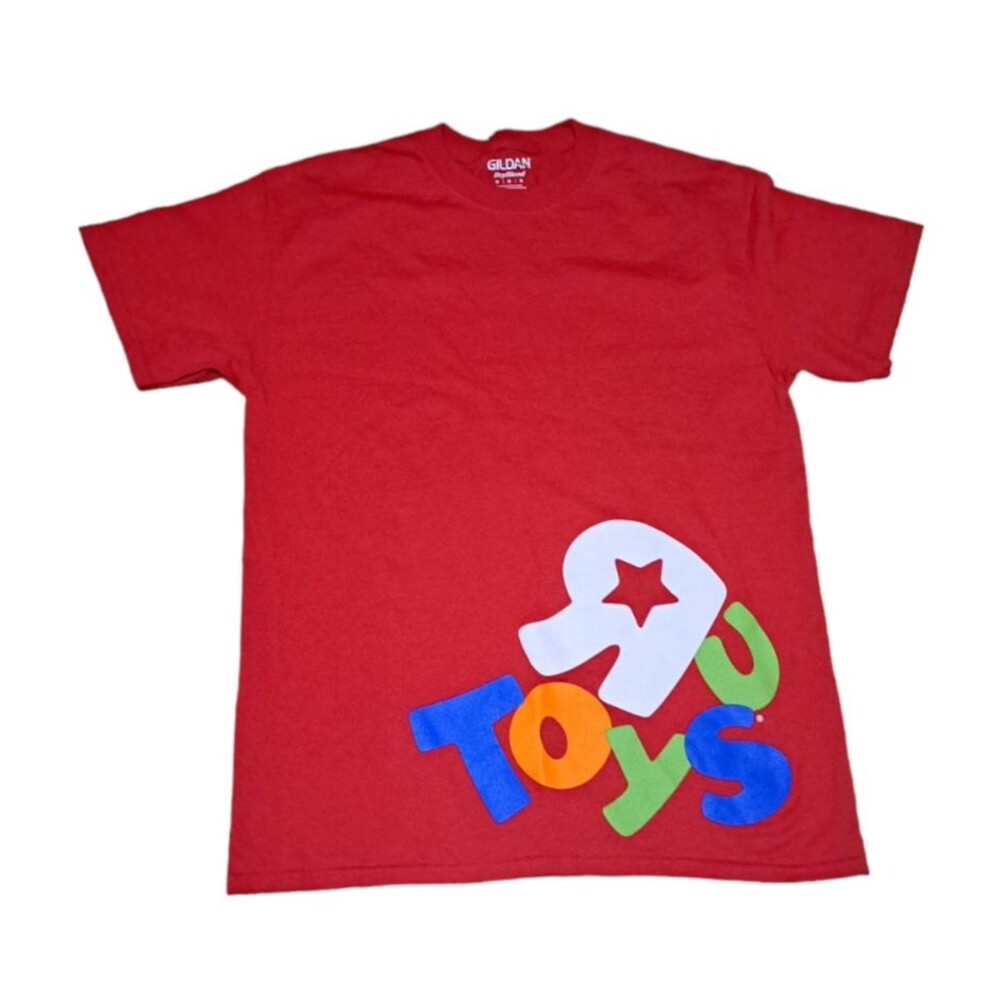 Toys RUs Employee Staff Uniform T Shirt GPS Guru for Play Stuff Men's Medium Red